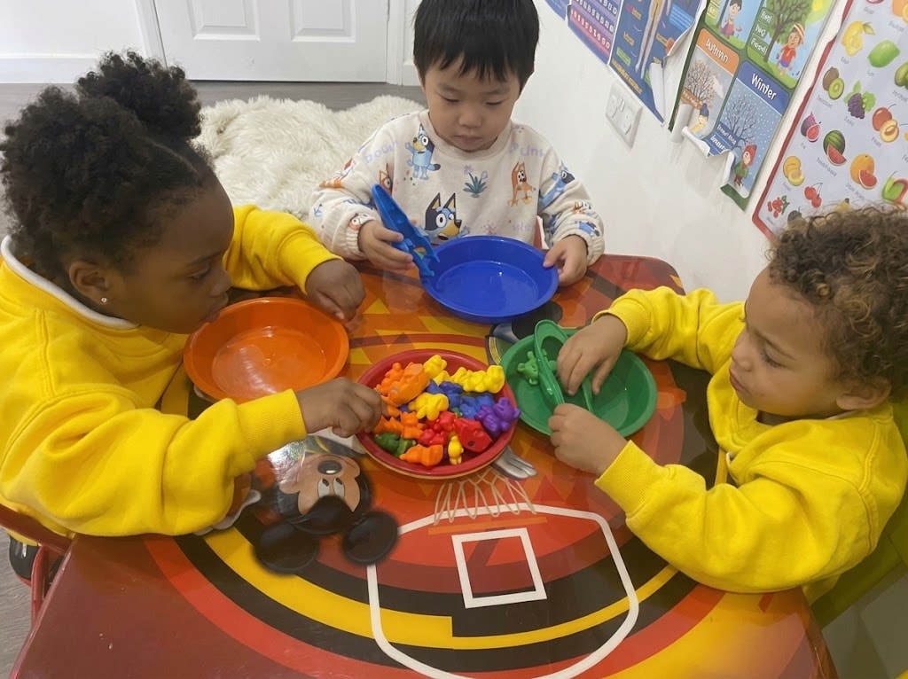 Children dancing and doing music and movement
